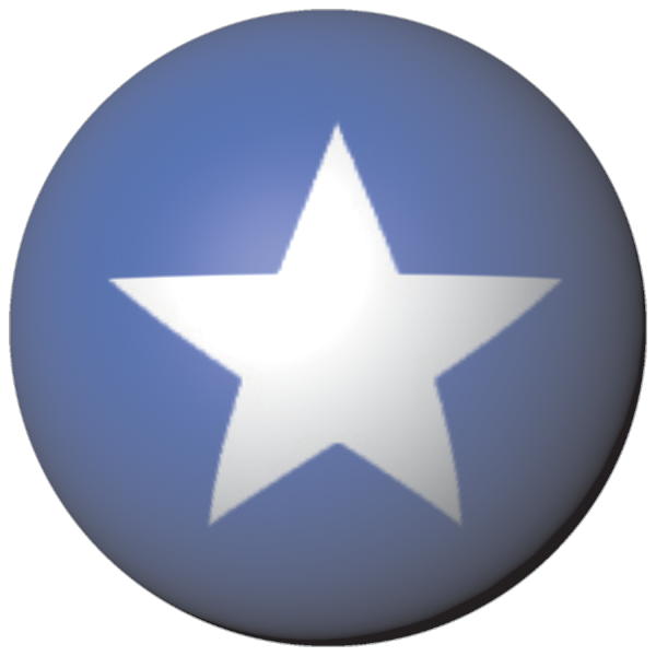 Somalia | Aufkleber in Kugelform