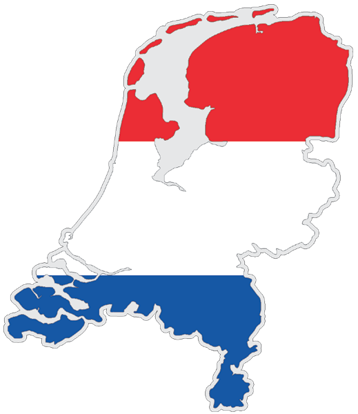 Niederlande | Auf Contour geschnittene Flagge Niederlande | Auf Contour geschnittene Flagge