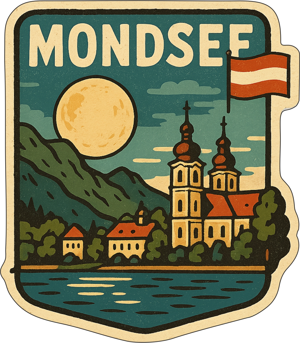Mondsee | Aufkleber Mondsee | Aufkleber