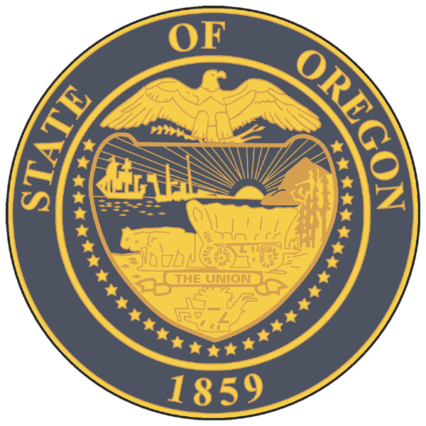 Oregon coat of arms as a sticker