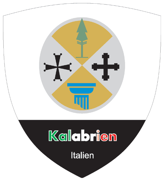 Aufkleber - Fahne-Flagge von Kalabrien (2)