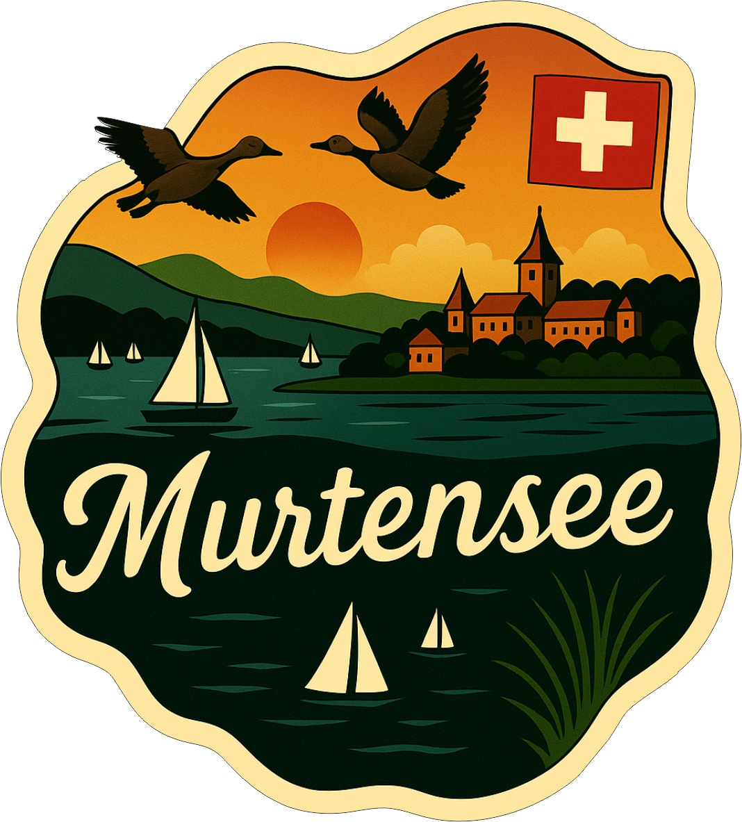 Murtensee | Aufkleber Murtensee | Aufkleber