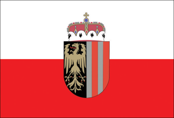 Oberösterreich (Dienstflagge) | Aufkleber Oberösterreich (Dienstflagge) | Aufkleber