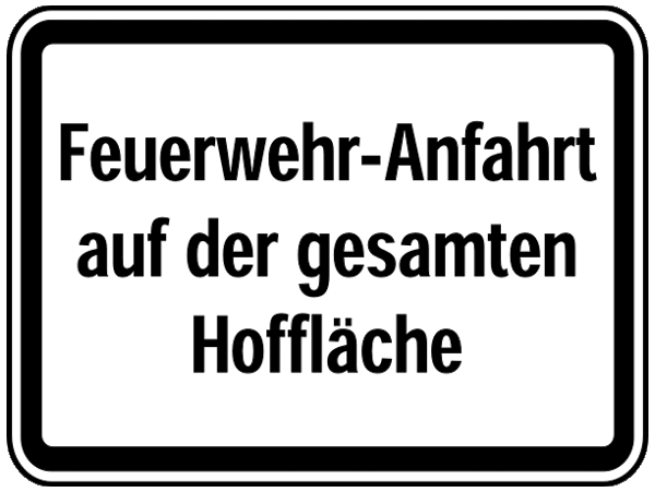 Feuerwehr Aufkleber - Feuerwehr-Anfahrt