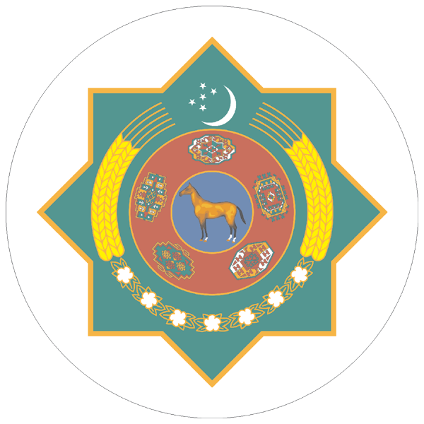Turkmenistan | Coat of arms as sticker 