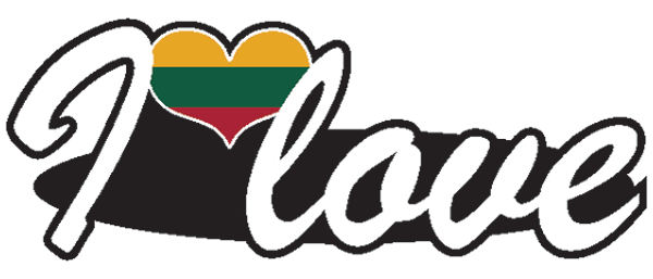 Aufkleber- I love Litauen