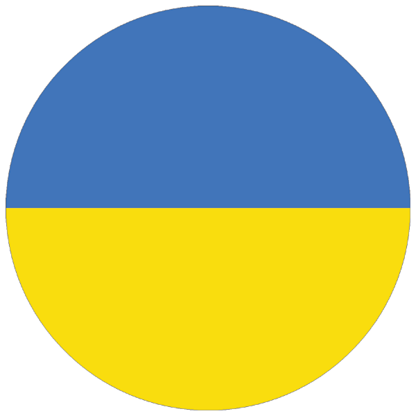 Ukraine | rund geschnittener Aufkleber