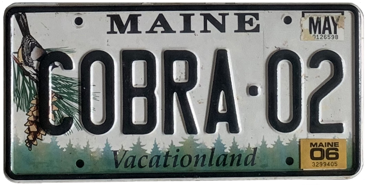USA-Kennzeichen als Aufkleber | Maine.4