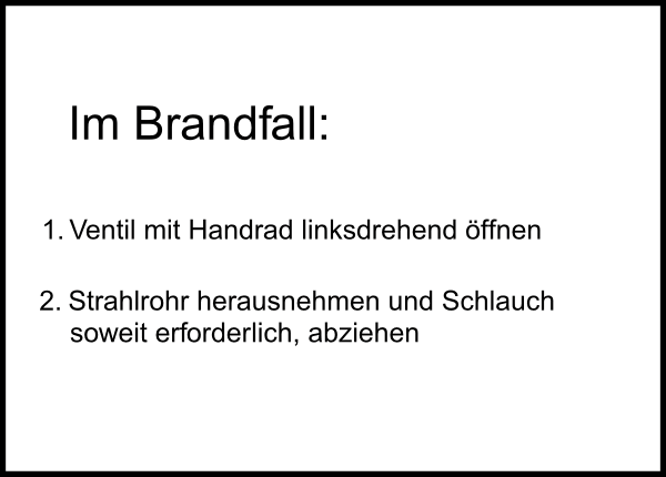 Feuerwehr Aufkleber - Im Brandfall