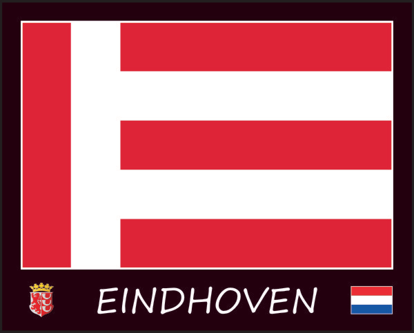 Flagge von Eindhoven | schwarz