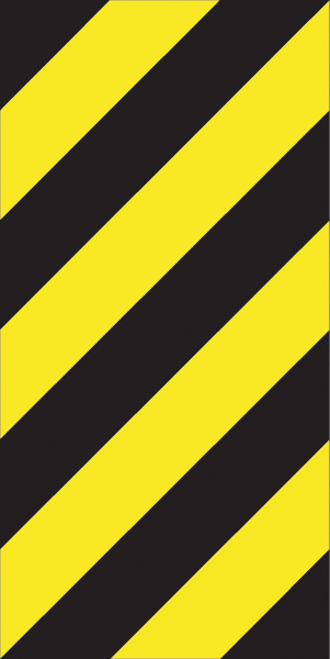 Warnzeichenaufkleber alt .110- Markierung Schwarz/Gelb