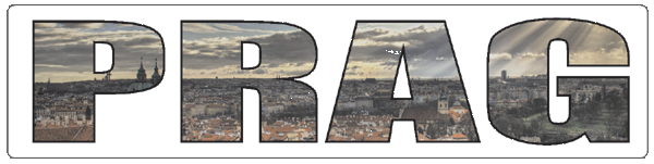 Prag | Aufkleber- (weiss)