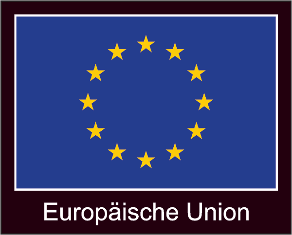 Europäische Union | Aufkleber mit schwarzem Design