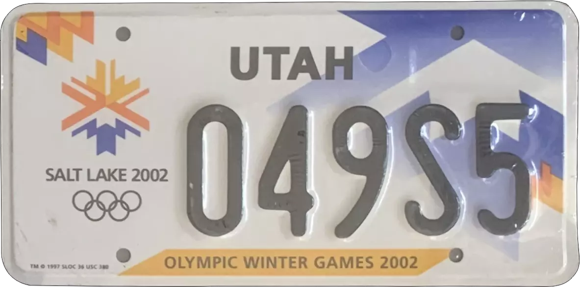 USA license plate | Utah.9