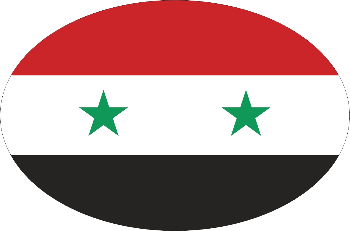 Syrien | Aufkleber in ovaler Form