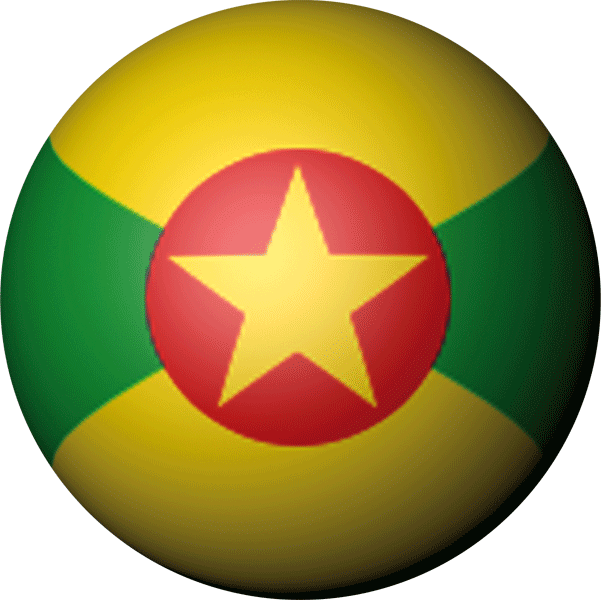 Grenada | Aufkleber in Kugelform