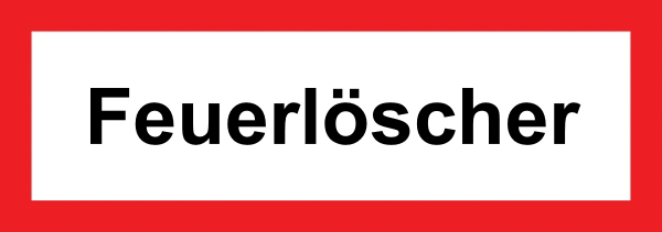 Feuerwehr Aufkleber - Feuerlöscher