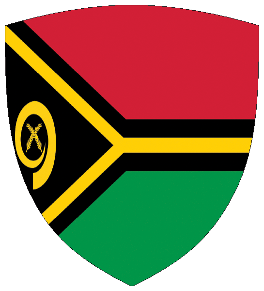Vanuatu | Flagge -wappenförmig Vanuatu | Flagge -wappenförmig