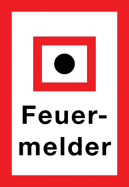 Feuerwehr Aufkleber - Feuermelder