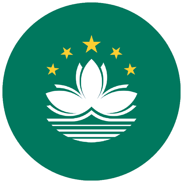 Macau | rund geschnittener Aufkleber