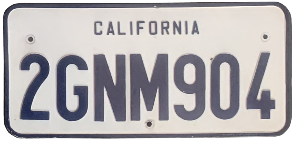 USA-Kennzeichen als Aufkleber | California.6