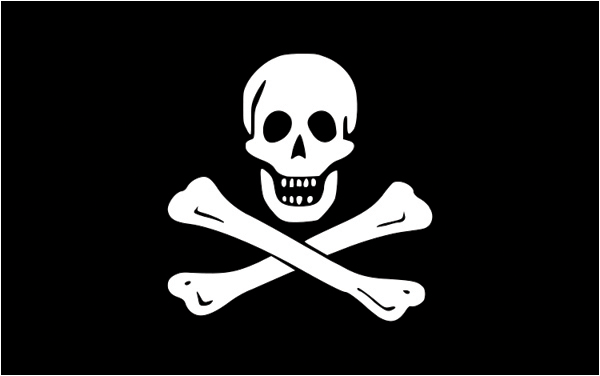 Aufkleber | Piratenflagge