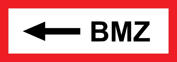 Feuerwehraufkleber .002- Brandmeldezentrale links