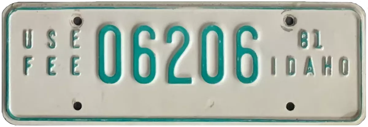 USA-Kennzeichen als Aufkleber | Idaho.3