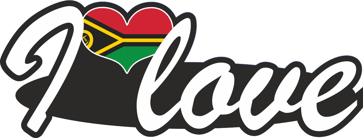 Vanuatu | I love ... Aufkleber