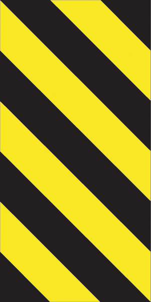 Warnzeichenaufkleber alt .111- Markierung Schwarz/Gelb