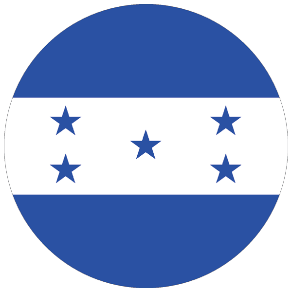Honduras | rund geschnittener Aufkleber