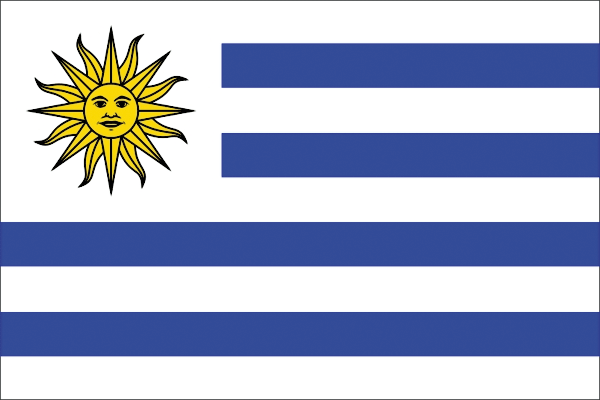 Uruguay | Flagge -gleiche Größe