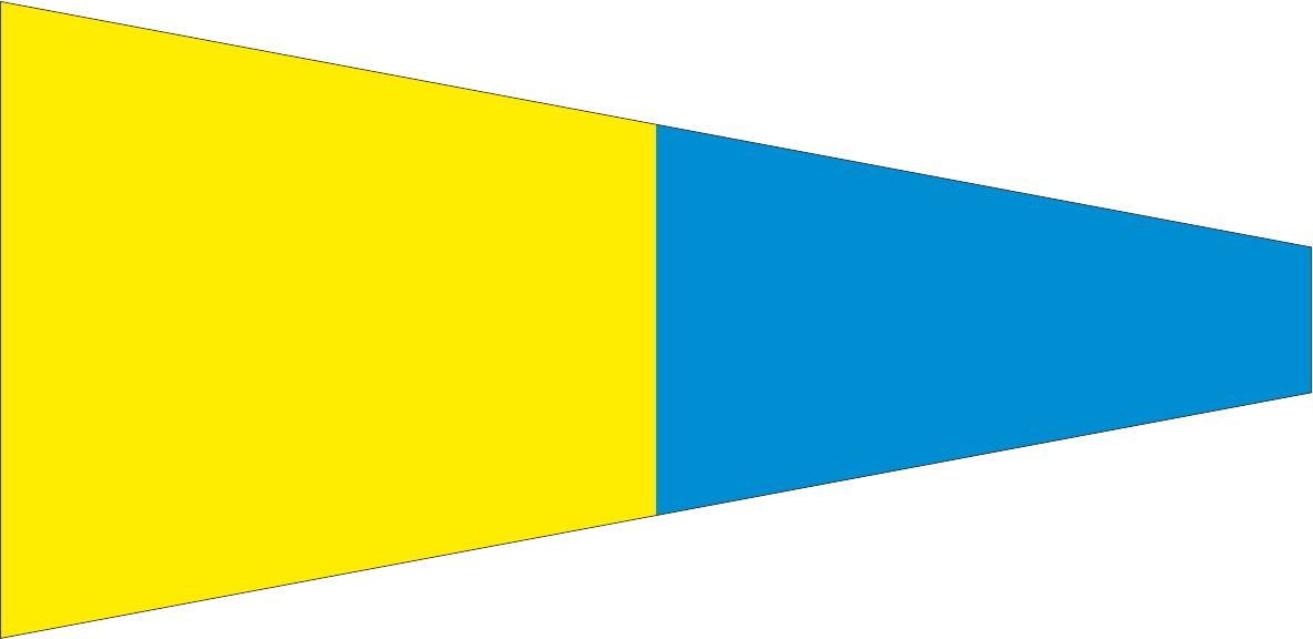Flag alphabet as a sticker - here: 5