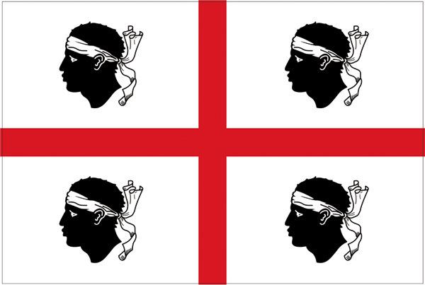 Sardinien | Flagge -gleiche Größe 