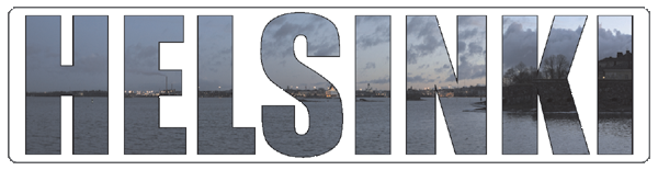 Helsinki | Aufkleber- (weiss)