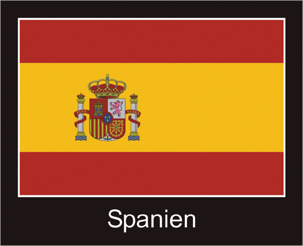 Flagge | Spanien -schwarzes Design