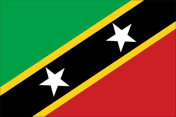 Saint Kitts and Nevis | Flag of (same size)