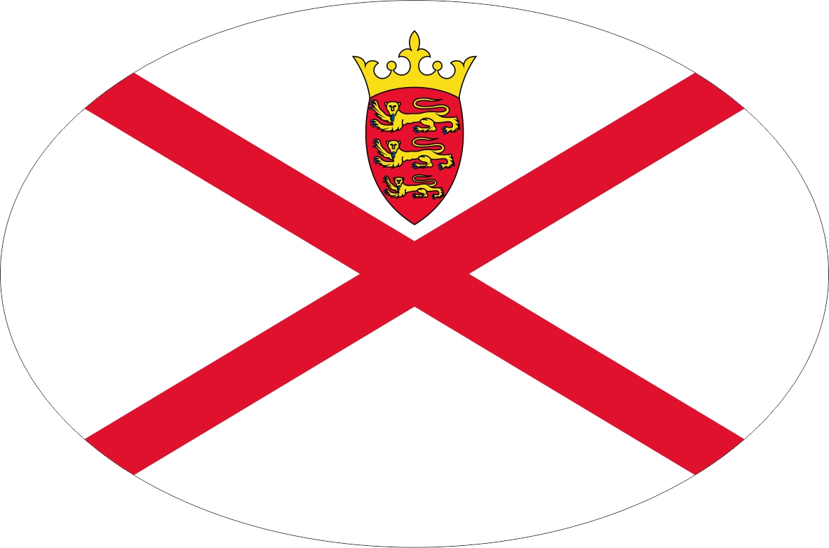 Jersey | Aufkleber in ovaler Form