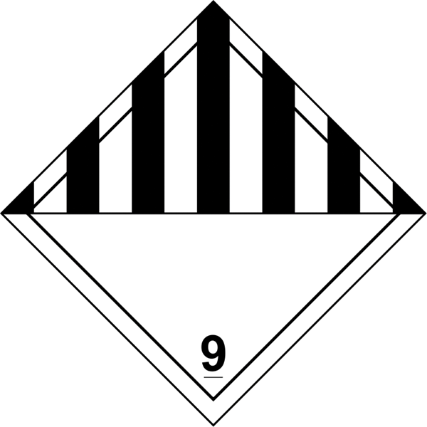 Gefahrgutaufkleber .040-Kategorie 9