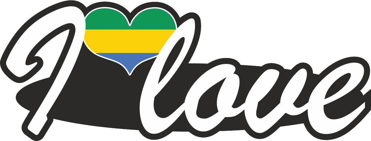 Gabon | I love ... sticker