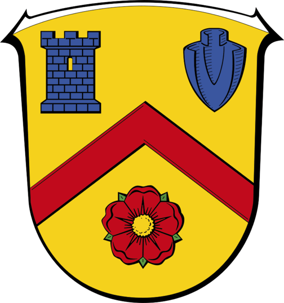 Stadtwappen von Rosbach vor der Höhe