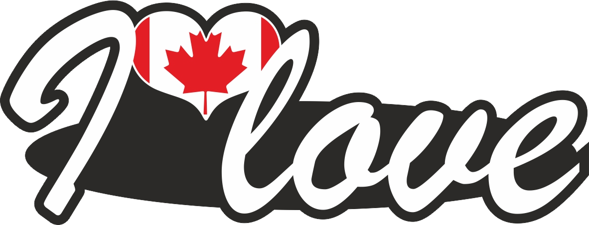 Aufkleber- I love Kanada