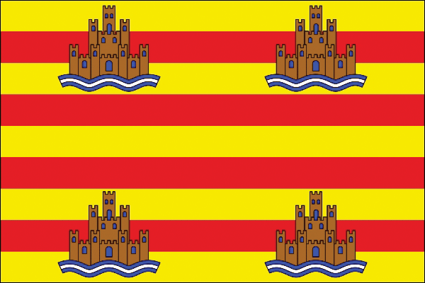 Aufkleber - Fahne-Flagge von Ibiza + Formentera Aufkleber - Fahne-Flagge von Ibiza + Formentera
