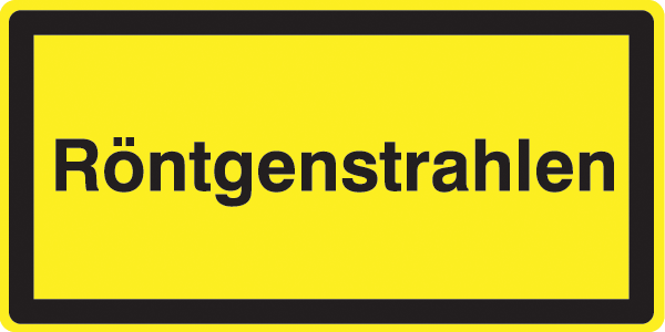 Warnzeichenaufkleber Laser .018- Röntgenstrahlen