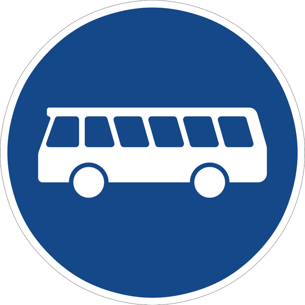 Verkehrszeichen 245 - Bussonderfahrstreifen