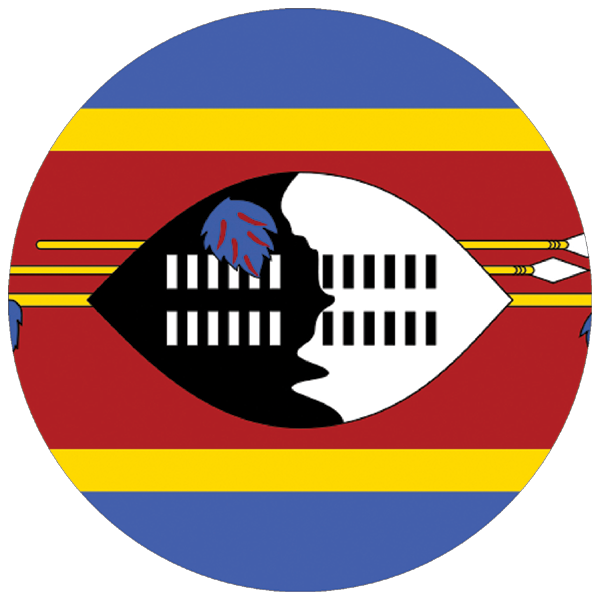 Eswatini | rund geschnittener Aufkleber