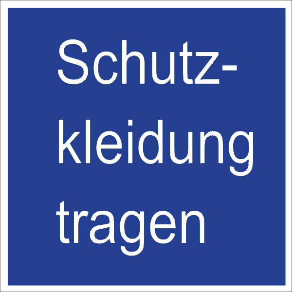 Gebotszeichenaufkleber alt .085- Schutzkleidung tragen