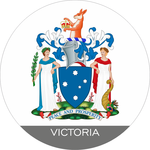 Australien Aufkleber | Wappen von Victoria Australien Aufkleber | Wappen von Victoria