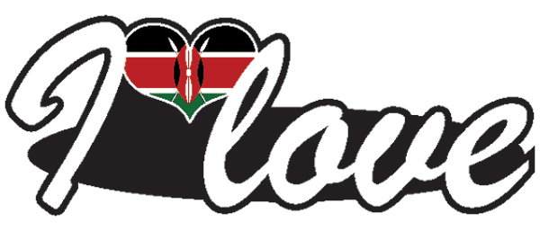 Aufkleber- I love Kenia