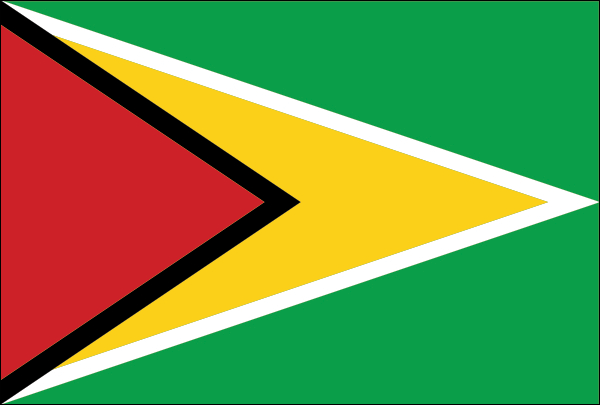 Guyana | Flagge -gleiche Größe
